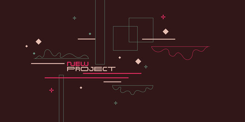 Modern backgrounds with abstract elements. Vector illustration.