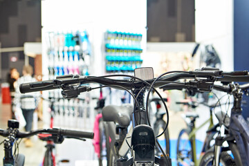 Bicycle handlebar in sport store