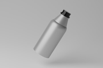 Plain Realistic 3D Bottle Mockup