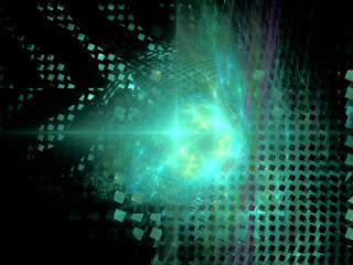 Abstract Illustration of Modern Fractal Background