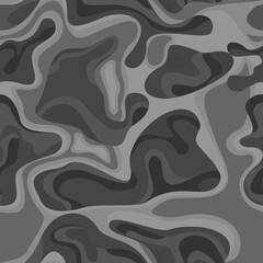 Camouflage seamless pattern modern. Abstract camo from water streaks. Print on fabric on textiles. Vector