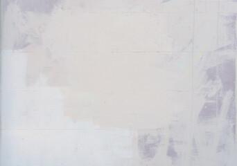 painted brick wall with many paint layers. 