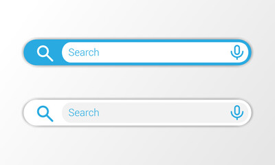 Search Bar for ui, design and web site. Search Address and navigation bar icon. Form templates for websites