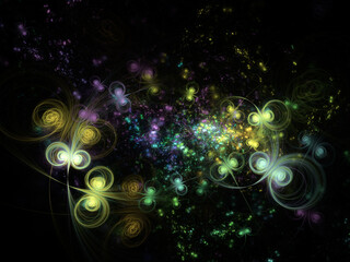 Abstract Illustration of Modern Fractal Background