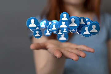 conference Digital Network and data concept