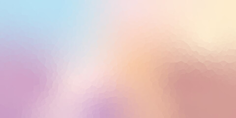 Abstract crystallize light gradient purple blue pink yellow colored blurred background.