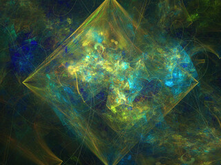 Abstract Illustration of Modern Fractal Background