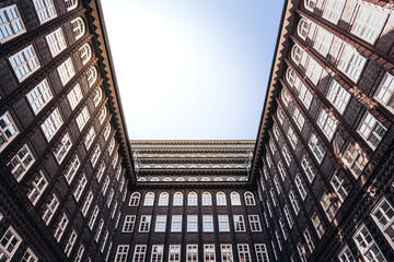 Chilehaus Hamburg - aus dem Innenhof