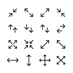 Pixel perfect ui editable stroke arrow icons