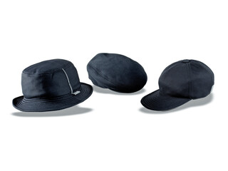 Elegant hats for man for all seasons. Studio shoot.