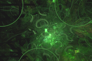 Abstract Illustration of Modern Fractal Background