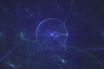 Abstract Illustration of Modern Fractal Background