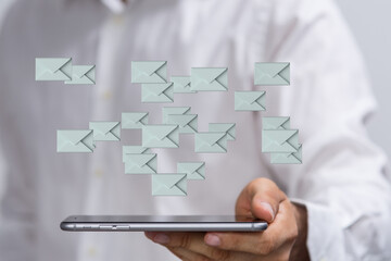 Email Inbox Electronic Communication Graphics Concept