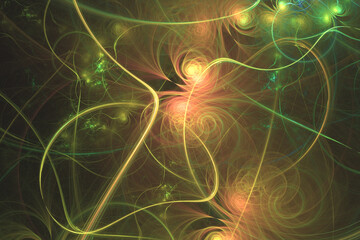 Abstract Illustration of Modern Fractal Background