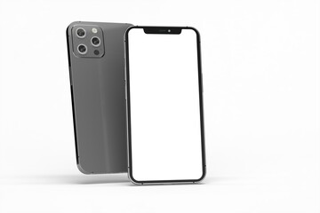 phone 3d illustration mockup smartphone isolated