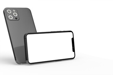 phone 3d illustration mockup smartphone isolated