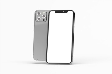 phone 3d illustration mockup smartphone isolated