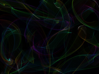 Abstract Illustration of Modern Fractal Background