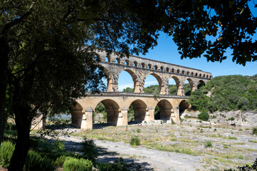 Pont du Gard dans le sud de la France