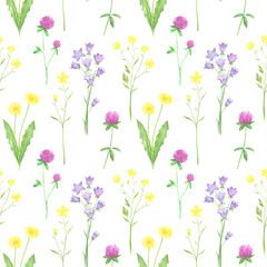 Widflowers Seamless Pattern