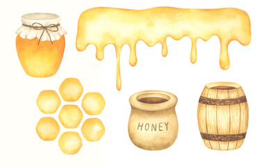Watercolor Honey Set