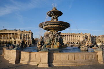 Obraz premium The fountain of the square 