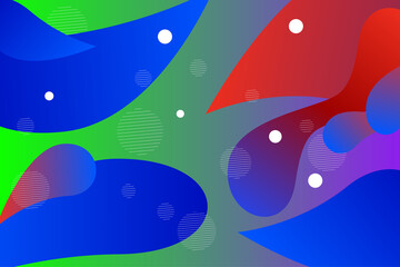 Colorful geometric background. Trendy composition of gradient shapes. Vector illustration