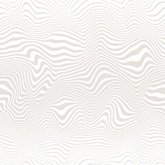 Fototapeta premium Vector seamless pattern. Abstract texture with thin grey wavy stripes. Creative distorted background. Decorative subtle liquid print. Can be used as swatch for illustrator.