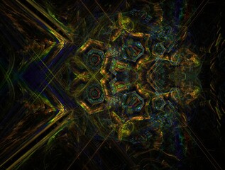 Imaginatory fractal background generated Image
