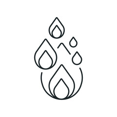 Fire training linear icon. Health. Sport lifestyle. Thin line customizable illustration. Contour symbol. Vector isolated outline drawing. Editable stroke