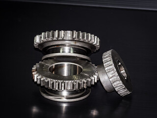 Transmission gear in lathe's head stock was damage .