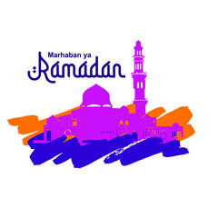 Traditional islamic Ramadan decorative background design Free Vector