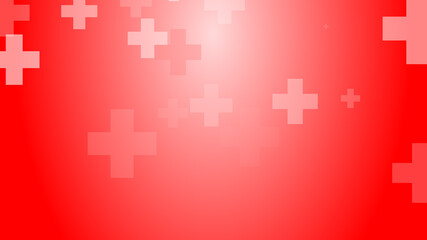 Medical health red cross pattern healthcare background.