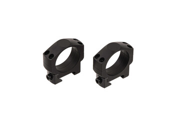 Obraz premium Quick disconnect mount made for holding a scope on a rifle isolated on white back. Quick Release Sniper Cantilever Scope Mount.