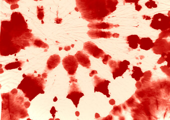 Abstract Art Background. Batik Shirt. Watercolor Multi Design. Red Dyeing Pattern. Tie Die Spiral Backdrop. Circular Water Roll. Color Ink Painting. Artistic Fabric. Red Dyeing Pattern.