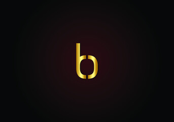 BB, B letter abstract gold logo vector