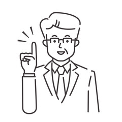 話す中年ビジネスマン