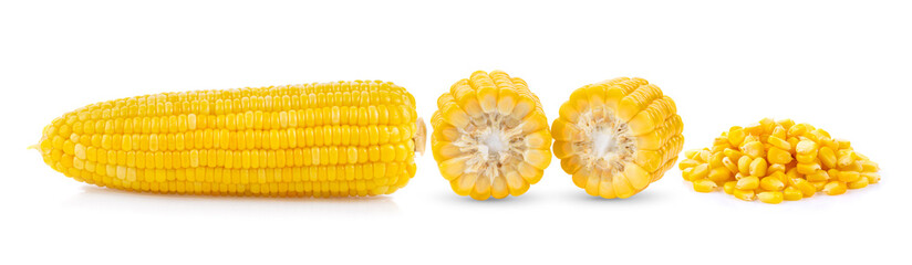 corn isolated on white