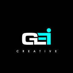 GEI Letter Initial Logo Design Template Vector Illustration