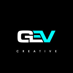 GEV Letter Initial Logo Design Template Vector Illustration