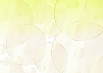 円が重なる透明感のある黄色の抽象背景 no.11