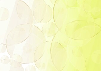 円が重なる透明感のある黄色の抽象背景 no.10