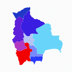 Bolivia Detailed Map With States
