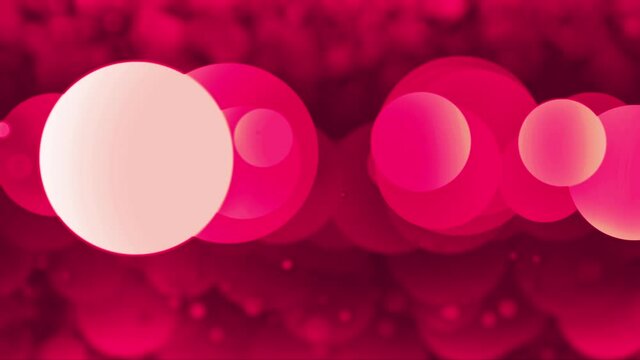 Pink Spheres Stream - 1 - It may be connected seamlessly with "Pink Spheres Stream - 2" in a widescreen video (two 4K in row).
