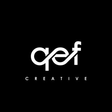 QEF Letter Initial Logo Design Template Vector Illustration