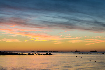 Sunrise on the island Hoedic France