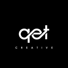 QET Letter Initial Logo Design Template Vector Illustration