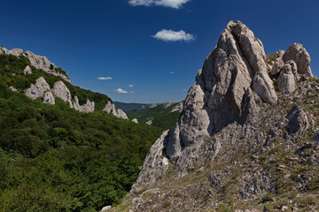 Rocks at the Small Gates (Malye vorota) mountain pass, Crimea