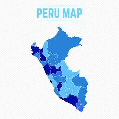 Peru Detailed Map With States