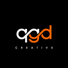 QGD Letter Initial Logo Design Template Vector Illustration